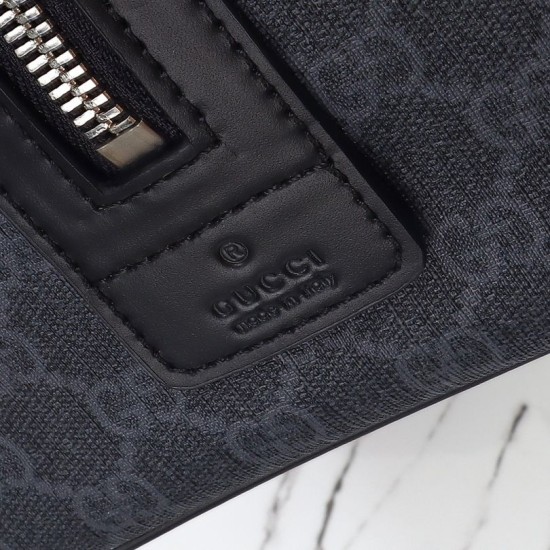 Replica Gucci Men GG Supreme Duffle Bag 792074 Black