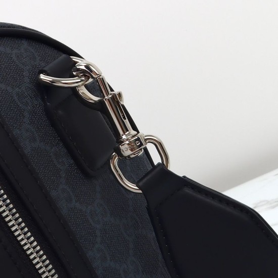 Replica Gucci Men GG Supreme Duffle Bag 792074 Black