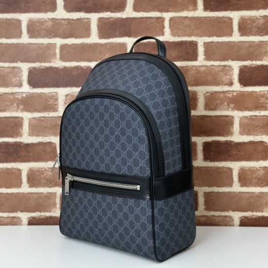 Replica Gucci GG Supreme Men backpack 792123 Black