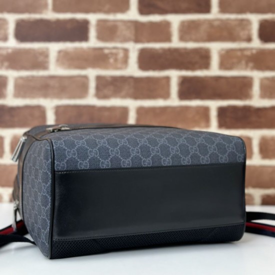 Replica Gucci GG Supreme Men backpack 792123 Black
