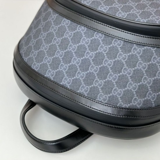 Replica Gucci GG Supreme Men backpack 792123 Black