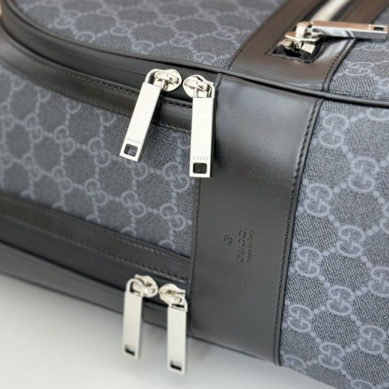 Replica Gucci GG Supreme Men backpack 792123 Black