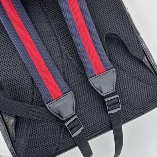 Replica Gucci GG Supreme Men backpack 792123 Black