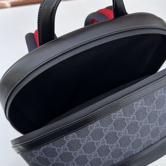 Replica Gucci GG Supreme Men backpack 792123 Black