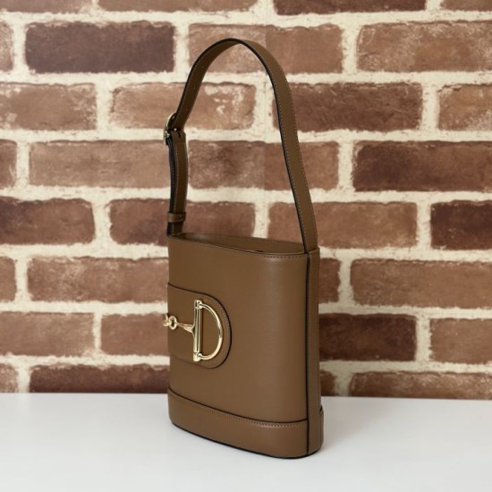 Fake Gucci 73 mini Best Replica bucket bag 833665 Brown