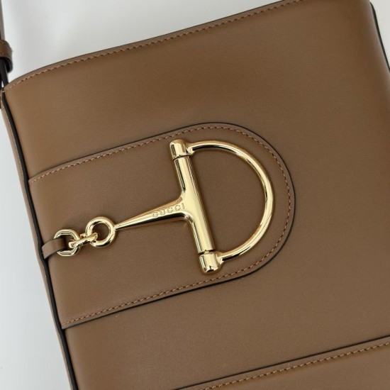 Fake Gucci 73 mini Best Replica bucket bag 833665 Brown