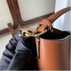 Replica Celine Small/Medium Bucket Louise Tan Smooth Calfskin