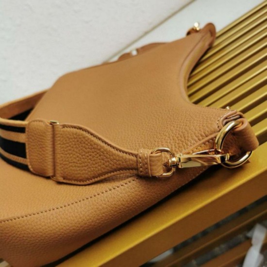 Replica Prada Shoulder Bag Grained Brown Replica Prada Shoulder Bag Grained Brown