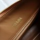 Replica Prada Shoulder Bag Grained Brown Replica Prada Shoulder Bag Grained Brown