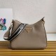 Replica Prada Shoulder Bag Grained Gray Replica Prada Shoulder Bag Grained Gray