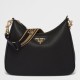 Replica Prada Shoulder Bag Grained Black Replica Prada Shoulder Bag Grained Black