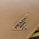 Replica Prada Flap Small Shoulder Bag Grained Brown Replica Prada Flap Small Shoulder Bag Grained Brown