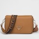 Replica Prada Flap Small Shoulder Bag Grained Brown Replica Prada Flap Small Shoulder Bag Grained Brown