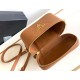 Replica Prada Mini Vanity Bag Grained Brown Replica Prada Mini Vanity Bag Grained Brown