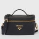 Replica Prada Mini Vanity Bag Grained Black Replica Prada Mini Vanity Bag Grained Black