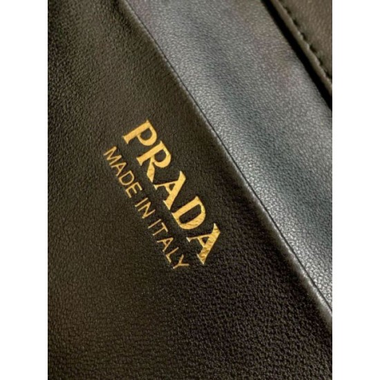 Replica Prada Mini Vanity Bag Grained Black Replica Prada Mini Vanity Bag Grained Black