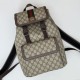 Replica Gucci Men Ophidia small backpack 792114 Brown Replica Gucci Men Ophidia small backpack 792114 Brown