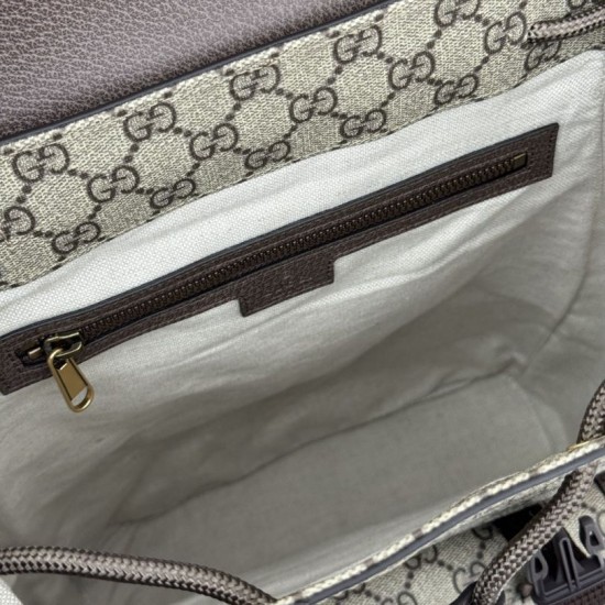 Replica Gucci Men Ophidia small backpack 792114 Brown Replica Gucci Men Ophidia small backpack 792114 Brown