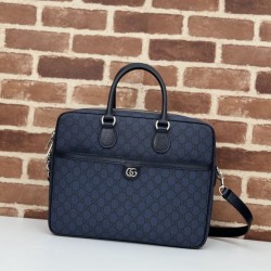 Replica Gucci Men Ophidia medium GG briefcase 792116 Brown
