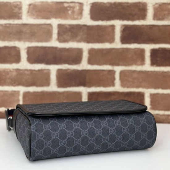 Replica Gucci Men GG crossbody bag 792124 Black