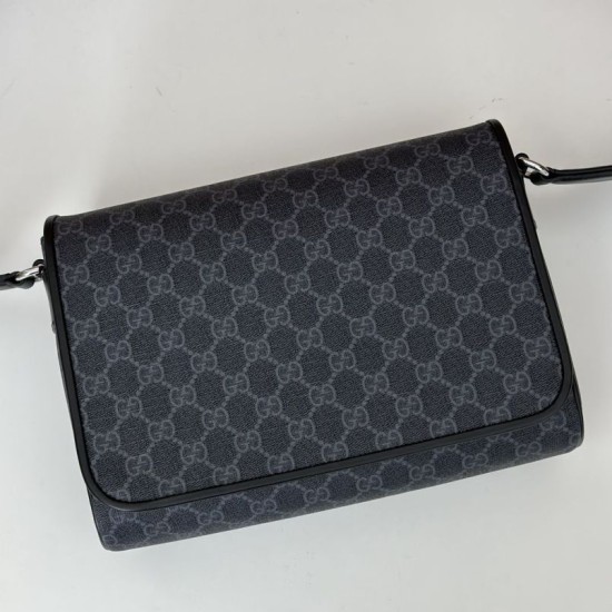 Replica Gucci Men GG crossbody bag 792124 Black
