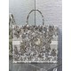 Replica Dior Large Book Tote Bag Gold-Tone Millefiori Unicorn Embroidery Replica Dior Large Book Tote Bag Gold-Tone Millefiori Unicorn Embroidery