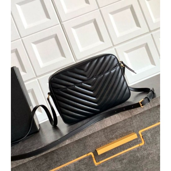 Replica YSL saint Laurent Lou camera bag black quilted calfskin Replica YSL saint Laurent Lou camera bag black quilted calfskin