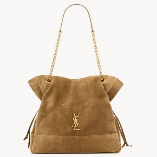 Replica YSL Saint Laurent Jamie 4.3 Large Pochon Shopping Bag Gold Leaf Suede Brown Replica YSL Saint Laurent Jamie 4.3 Large Pochon Shopping Bag Gold Leaf Suede Brown