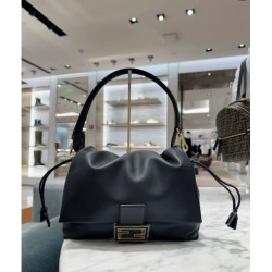 Replica Fendi Mamma Baguette Medium/Large Bag Nappa Black
