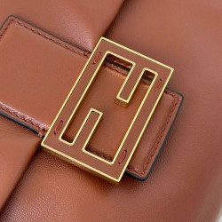 Replica Fendi Mamma Baguette Medium/Large Bag Nappa Coffee