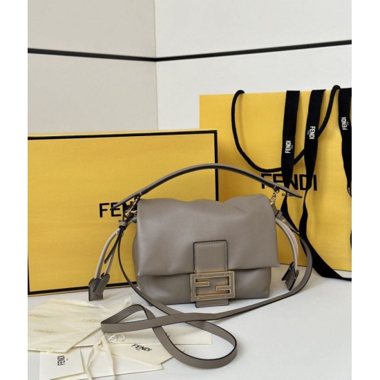 Replica Fendi Mamma Baguette Small Bag Gray Replica Fendi Mamma Baguette Small Bag Gray