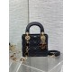 Replica Dior Lady Dior Mini Bag with O-links Black Cannage Replica Dior Lady Dior Mini Bag with O-links Black Cannage