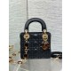Replica Dior Lady Dior Mini Bag with O-links Black Cannage Replica Dior Lady Dior Mini Bag with O-links Black Cannage