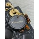 Replica Dior Lady Dior Mini Bag with O-links Black Cannage Replica Dior Lady Dior Mini Bag with O-links Black Cannage