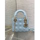 Replica Dior Lady Dior Mini Bag with O-links Cannage Blue Replica Dior Lady Dior Mini Bag with O-links Cannage Blue