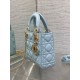 Replica Dior Lady Dior Mini Bag with O-links Cannage Blue Replica Dior Lady Dior Mini Bag with O-links Cannage Blue