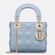 Replica Dior Lady Dior Mini Bag with O-links Cannage Blue Replica Dior Lady Dior Mini Bag with O-links Cannage Blue