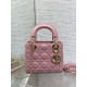 Replica Dior Lady Dior Mini Bag with O-links Cannage Pink Replica Dior Lady Dior Mini Bag with O-links Cannage Pink