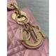 Replica Dior Lady Dior Mini Bag with O-links Cannage Pink Replica Dior Lady Dior Mini Bag with O-links Cannage Pink