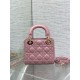 Replica Dior Lady Dior Mini Bag with O-links Cannage Pink Replica Dior Lady Dior Mini Bag with O-links Cannage Pink