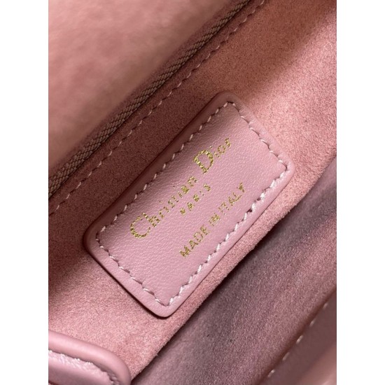 Replica Dior Lady Dior Mini Bag with O-links Cannage Pink Replica Dior Lady Dior Mini Bag with O-links Cannage Pink