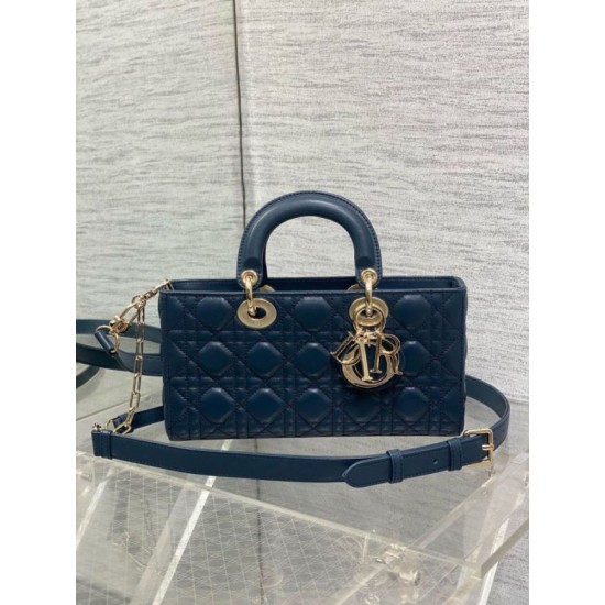 Replica Dior Lady D-Joy Medium Bag Cannage Blue Replica Dior Lady D-Joy Medium Bag Cannage Blue