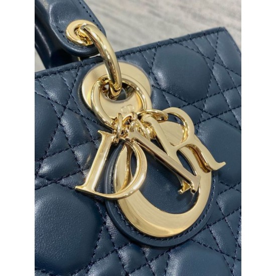Replica Dior Lady D-Joy Medium Bag Cannage Blue Replica Dior Lady D-Joy Medium Bag Cannage Blue