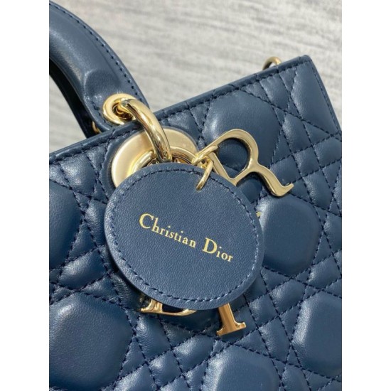 Replica Dior Lady D-Joy Medium Bag Cannage Blue Replica Dior Lady D-Joy Medium Bag Cannage Blue
