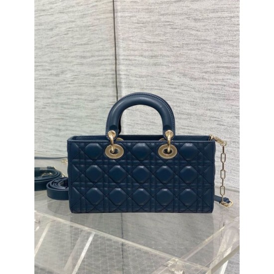 Replica Dior Lady D-Joy Medium Bag Cannage Blue Replica Dior Lady D-Joy Medium Bag Cannage Blue