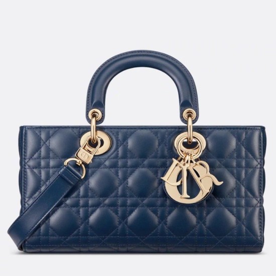 Replica Dior Lady D-Joy Medium Bag Cannage Blue Replica Dior Lady D-Joy Medium Bag Cannage Blue