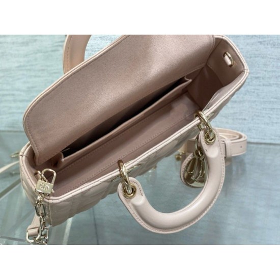 Replica Dior Lady D-Joy Medium Bag Cannage Pink Replica Dior Lady D-Joy Medium Bag Cannage Pink