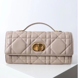 Replica Dior Miss Caro Top Handle clutch Apricot