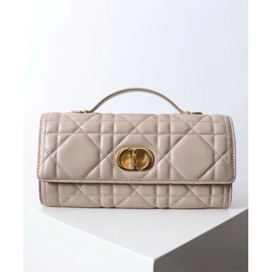 Replica Dior Miss Caro Top Handle clutch Apricot Replica Dior Miss Caro Top Handle clutch Apricot