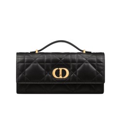 Replica Dior Miss Caro Top Handle clutch Black Replica Dior Miss Caro Top Handle clutch Black
